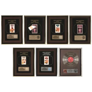 Richard Simmons Framed RIAA Awards (Set of 7)