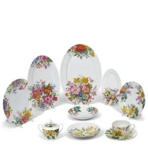 Limoges Porcelain Dinner Service by Goldsmith