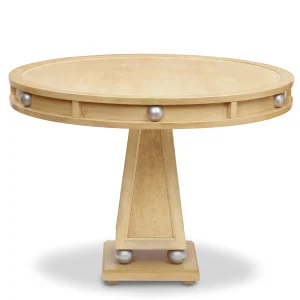 Silvered Burlwood Center Table